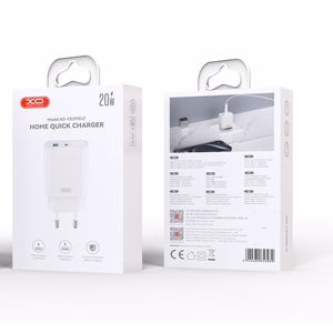 XO wall charger CE29 PD 20W 1x USB-C 1x USB white