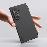 Nillkin Super Frosted Shield Fold Magnētiskais viedtālruņa apvalks priekš Samsung Galaxy Z Fold 7, saderīgs ar MagSafe, ar S Pen Space - melns