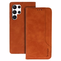 Viedtālruņa apvalks Wonder Prime Samsung Galaxy S22 Ultra brūns