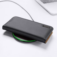 Dux Ducis Hivo viedtālruņa apvalks Samsung Galaxy S23+ atverams apvalks ar maku un RFID aizsardzību sarkans