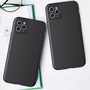 Plāns silikona viedtālruņa apvalks Huawei nova Y61 - melns