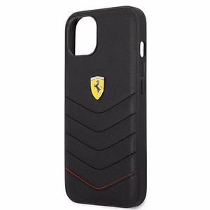 Ferrari FEHCP13SRQUK iPhone 13 mini 5.4 melns kietais apvalks Off Track Carbon Stripe