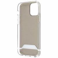 AMG Electroplate melns un balts viedtālruņa apvalks iPhone 12 / 12 Pro - caurspīdīgs