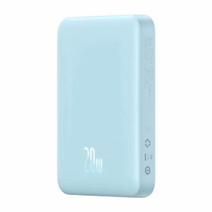 Powerbank Baseus Magnetic Mini 10000mAh, USB-C 20W MagSafe (zils)