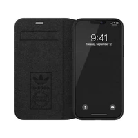 Adidas OR grāmatu apvalks PU iPhone 12 / 12 Pro 6.1" - balta un melna