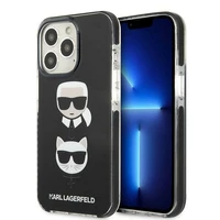 Karl Lagerfeld Karl&Choupette Head apvalks iPhone 13 Pro Max - melns