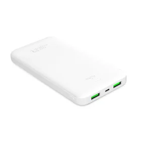 Portatīvais lādētājs Puro Balta 10000mAh 12W 2xUSB-A + USB-C - balta