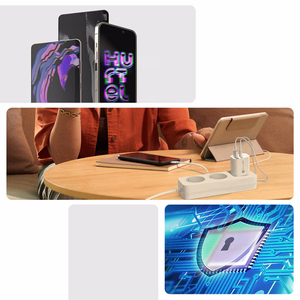 A6MaxL 20W USB-A USB-C sienas lādētājs ar 1m USB-C - Lightning kabeli – balts