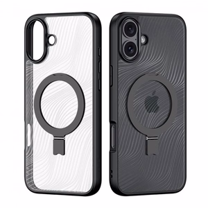Telefona maciņš Dux Ducis Aimo Mag Stand Apple iPhone 16 Plus melns