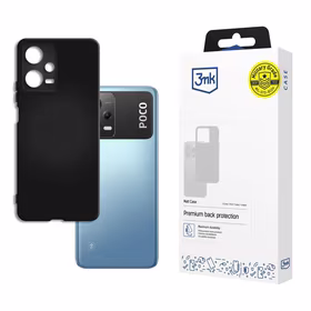 3mk matēts viedtālruņa apvalks Poco X5 5G - melns