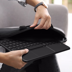 AmazingThing Minimal Case Keylite Combo Keyboard Case iPad 11" 2025 - melns