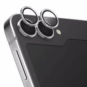 Uniq Optix Alumīnija Tempered Glass objektīvam ar aplikatoru Samsung Galaxy Z Flip 6 - balts