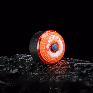 Rockbros AS-078-1 velosipēda sēdekļa soma ar viedo aizmugurējo lukturi 0.8L - melna