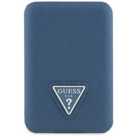 Guess Grained Triangle portatvais ladetajs ar MagSafe 5000mAh 15W USB-C - zils