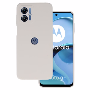 Viedtālruņa apvalks ar Silikona vieglo titāna krāsu Motorola Moto G14