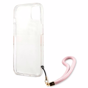 Guess GUHCP13SKCABPI iPhone 13 mini 5.4" rozā/rozā cietais apvalks Camo Siksnas Kolekcija