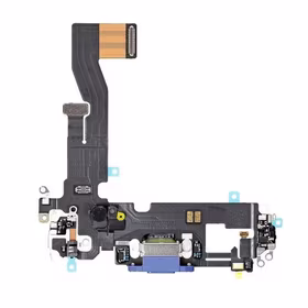 Uzlādes ports saderīgs ar iPhone 12 (12 Pro) ar Flex / melns / HQ