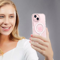 Tech-Protect FlexAir Hybrid MagSafe iPhone 15 apvalks - caurspīdīgs ar spīdumiem