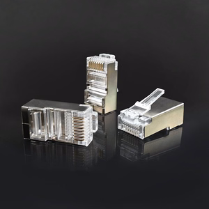 Qoltec 54556 RJ45 Modulārais Savienotājs CAT6 FTP Apzeltīti Kontakti 100 gab.