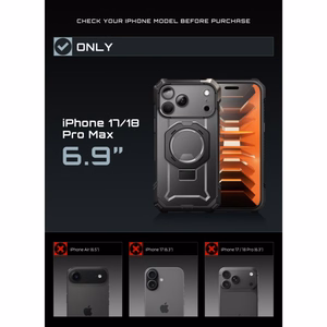 Supcase UB Grip Mag MagSafe vāciņš iPhone 18 Pro Max / 17 Pro Max – melns