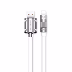 WEKOME WDC-186 Wingle Series - USB-A to Lightning Fast Charging 1m connection kabelis (balts)