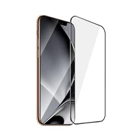Aizsargstikls ar metāla rāmi iPhone XS Max / 11 Pro Max, melns rāmis