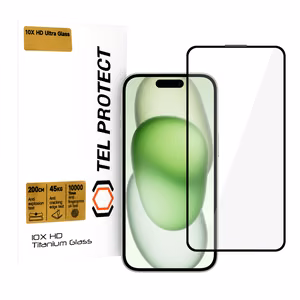 Rūdītais aizsargstikls Tel Protect 10X HD Titanium Iphone 15 (aploksne)