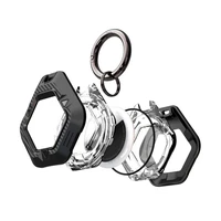 Tech-Protect Defense apvalks Apple AirTag 1/2 - melna