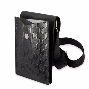 Karl Lagerfeld rokassoma KLWBSAMSMK melna Monogram Plate
