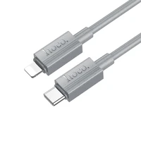 Kabelis USB-C uz Lightning Hoco PD 27W 1 m X107 pelēks