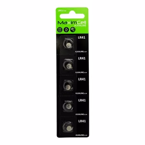MaximCell щелочные батарейки LR41 — 5 шт.
