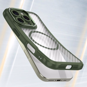 Leading Series Magnētiskais silikona viedtālruņa apvalks iPhone 16 Pro - zaļa