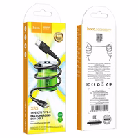 Kabelis USB C uz USB C Hoco 3A 60W 1 m X83 melns