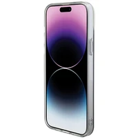 Guess IML Iridescent Magnētiskais viedtālruņa apvalks iPhone 15 Pro - melns