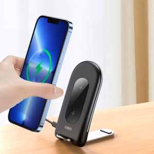 Беспроводное зарядное устройство Duzzona "W2" чёрное 15W