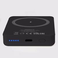 SBS TEBB5000MAG1CK Bezvadu portatīvais lādētājs 5000 mAh USB-C, saderīga ar MagSafe - melna