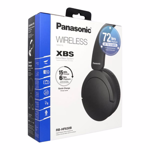 Melnas bezvadu austiņas PANASONIC RB-HF630BE-K ar ENC