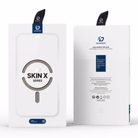 Dux Ducis Skin X Pro apvalks iPhone 14 Plus MagSafe magnētiskais atverams apvalks bēšs