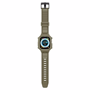 Spigen Rugged Armor Pro - Siksniņa ar korpusu Apple Watch Ultra 49 mm (Vintage Khaki)