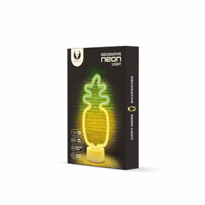Neon LED on statīvs PINEAPPLE oranžs zaļš USB-C FSC-12 Forever Light
