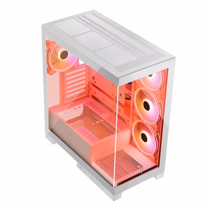 Modecom Volcano SPACE APEX ARGB MIDI Midi Tower balts datora korpuss
