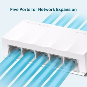 TP-Link LS1005 tīkla komutators nepārvaldāms Fast Ethernet (10/100) balta