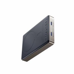Joyroom JR-PBM08 Pro 22,5 W 10000 mAh ārējais akumulators ar bezvadu uzlādi un 2 x USB-C – titāna krāsā