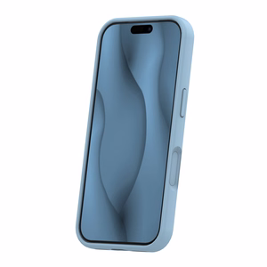 Силиконовый чехол Thin Mag для iPhone 17 Pro Max 6,9" голубой