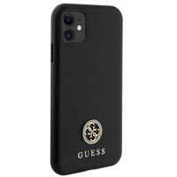 Guess Strass Metal Logo viedtālruņa apvalks iPhone 11 / Xr 6.1" - Melns