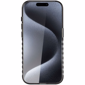 Audi IML Magnētiskais apvalks viedtālrunim iPhone 15 Pro ar lielu logotipu - melns