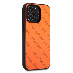Karl Lagerfeld Perforated Allover Чехол для iPhone 13 Pro / 13 6.1" - оранжевый