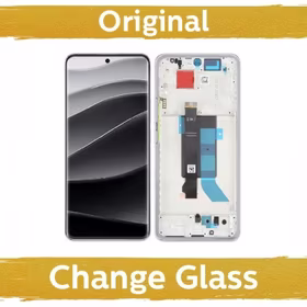 LCD displejs saderīgs ar Xiaomi Redmi Note 14 Pro 5G ar rāmi / Midnight melns / (Atjaunots: Ķīna)