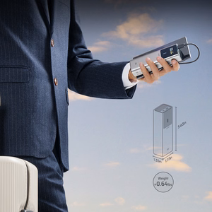 CUKTECH CKPB100PGLBL ārējais akumulators, 10000 mAh, 150 W, USB-C / USB-A, pelēks