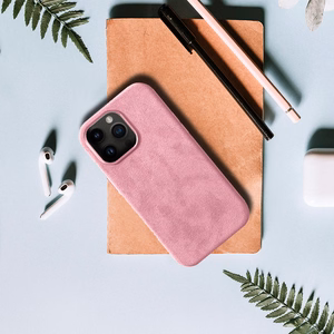 Alcane Magnētiskais viedtālruņa apvalks iPhone 14 Pro gaiši rozā